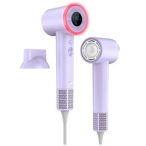 OSOU Lilac Purple Ionic High Speed Thermo-Control Hair Dryer